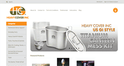 Desktop Screenshot of heavycoverinc.com